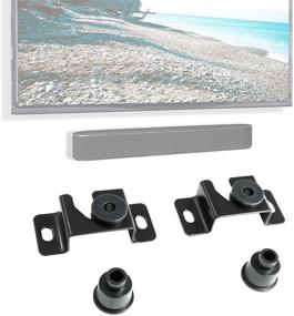 img 4 attached to 📺 VIVO Ultra-Low Profile Fixed TV Mount for 70 inch Flat Screens with Soundbar Wall Mount - MOUNT-VW00
