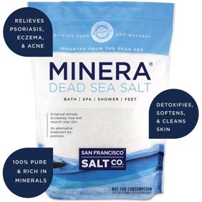 img 2 attached to 💎 Pure and Powerful: Minera Natural Dead Sea Salt - 5 lbs. Bulk - Fine Grain