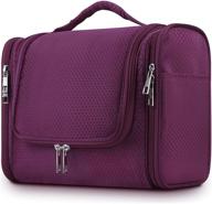 🛁 mossio extra large hanging travel toiletry bag: ultimate hygiene and shower organizer with elastic band holders, perfect for shampoo and full sized containers logo