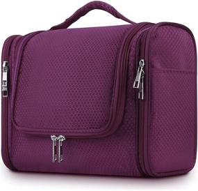 img 4 attached to 🛁 Mossio Extra Large Hanging Travel Toiletry Bag: Ultimate Hygiene and Shower Organizer with Elastic Band Holders, Perfect for Shampoo and Full Sized Containers