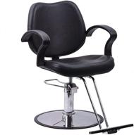 💇 black beauty style classic hydraulic barber chair: salon styling equipment logo