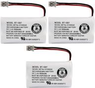 🔋 uniden bbty0651101 bt-1007 rechargeable telephone battery (3-pack) - powerful 600mah nimh here! logo