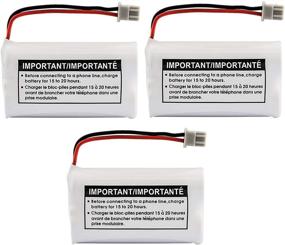 img 1 attached to 🔋 Uniden BBTY0651101 BT-1007 Rechargeable Telephone Battery (3-Pack) - Powerful 600mAh NiMH Here!