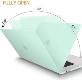 img 2 attached to 📦 May Chen Green Matte Hard Case for MacBook Pro 13 2020 with Touch Bar A2338 M1 A2289 A2251 - Includes Keyboard Cover & Screen Protector