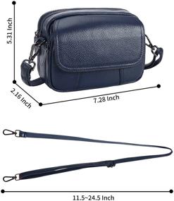 img 1 attached to Genuine Crossbody Designer Shoulder Cellphone Women's Handbags & Wallets