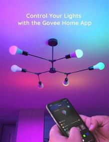 img 1 attached to 🌈 Govee Dimmable Changing Bluetooth Эквивалент: Улучшение домашней атмосферы с беспроводным управлением