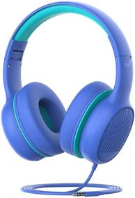 img 4 attached to 🎧 vinamass E66V Kids Over Ear Wired Headphones - 85dB Volume Limit, Audio Sharing, Retractable & Foldable Headband for Boys and Girls - Ideal for School and Travel (Blue)