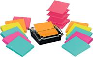 📝 post-it sheet super sticky note and dispenser bundle: 12 packs of 90-sheet pads, 3 x 3 inches logo