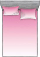 🛏️ ambesonne ombre fitted sheet &amp; pillow sham set, dreamy pale pink waterfall cotton candy inspired modern digital print girls artwork, decorative printed 3 piece bedding decor set, full, rose" - "ambesonne ombre fitted sheet &amp; pillow sham set, dreamy pale pink waterfall cotton candy inspired modern print girls artwork, decorative 3 piece bedding decor set, full, rose logo