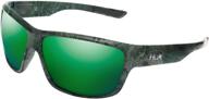 huk polarized lens eyewear: performance frames for fishing, sports & outdoors sunglasses panto, (spar) green mirror/southern tier subphantis, medium/large logo