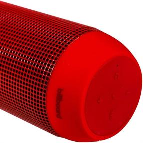 img 3 attached to 🔈 Enhanced Bass Wireless Speaker Billboard BB743 - Water-Resistant IPX5, Bluetooth, USB & SD Inputs, Mini Stereo Inputs - RED