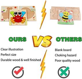 img 1 attached to 🧩 Engaging Toddler Puzzles: Apfity Wooden Learning for Enhanced Cognitive Skills