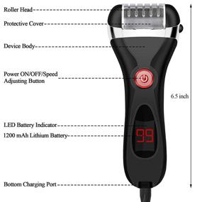 img 3 attached to Ultimate Electric Callus Remover for Feet: Rechargeable 15 in 1 Pedicure Kit - Foot Scrubber, Dead Skin Remover, Files & Scraper for Foot Spa - Women and Men Feet Care