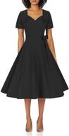 оставайтесь вечно молодой в платье от gowntown women's 1950s retro vintage wrap party swing dress. логотип