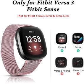 img 3 attached to Ремешки Vanjua [2 Pack], совместимые с Fitbit Versa 3 Band / Fitbit Sense Band