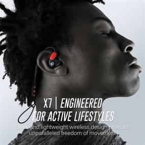 img 3 attached to MEE Audio X7 Stereo Bluetooth Wireless Sports In-Ear Headphones Red (EP-X7-RDBK-MEE)