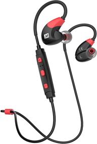 img 4 attached to MEE Audio X7 Stereo Bluetooth Wireless Sports In-Ear Headphones Red (EP-X7-RDBK-MEE)