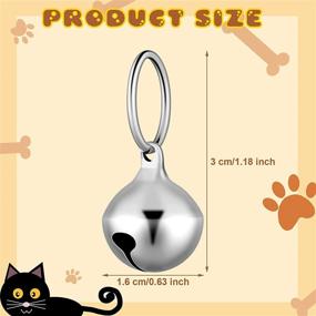 img 3 attached to 🔔 Sparkling Silver Christmas Pet Bells: 8-Piece Hanging Ring Bells for Festive Pet Decor & DIY Crafts