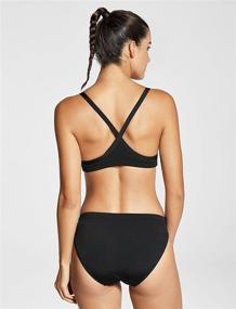 img 3 attached to SYROKAN Athletic Workout Two Piece Swimsuit