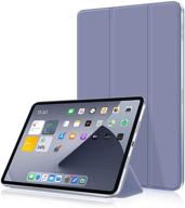 📱 aoub case for ipad air 4th gen 2020 / pro 11-inch 2018, magnetic cover [pencil pairing/charging & touch id support], slim trifold stand smart case for new ipad air 10.9-inch / pro 11-inch, purple logo