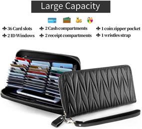 img 2 attached to Women's Genuine Leather Handbags & Wallets with Ample Space for Organization