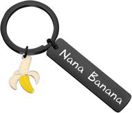🍌 bauna grandma keychain: hilarious nana banana key ring gift for grandmothers logo