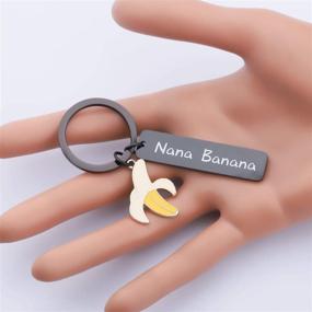 img 1 attached to 🍌 BAUNA Grandma Keychain: Hilarious Nana Banana Key Ring Gift for Grandmothers