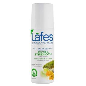 img 3 attached to Lafe’s Extra Strength Coriander & Tea Tree Roll-On Aluminum Free Deodorant - Vegan, Cruelty Free, Gluten Free, Paraben Free & Baking Soda Free - 24-Hour Protection - 3 Pack (3 oz each)