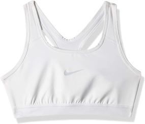 img 4 attached to Nike Спортивный топ для девочек Pro Solid: Максимальная поддержка и комфорт для активных девочек