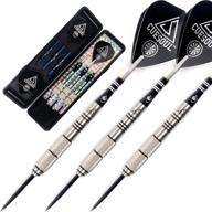 🎯 cuesoul 90% professional darts steel tip 22/24/26 grams with black dart case/luxury dart case - premium dart barrels for precision shots logo