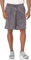 🩳 hanes men's ebony active clothing - sport pocket shorts logo