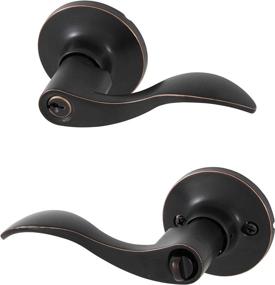 img 3 attached to 🔒 Honeywell Safes & Door Locks 8106401: Enhance Security with the Oil Rubbed Bronze Locking Door Lever