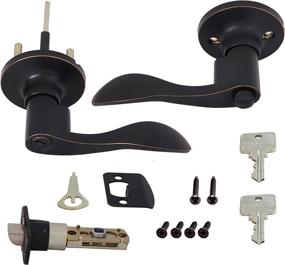 img 2 attached to 🔒 Honeywell Safes & Door Locks 8106401: Enhance Security with the Oil Rubbed Bronze Locking Door Lever