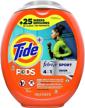 tide pods 4 in 1 with febreze sport 🧺 odor defense, 73 count, high efficiency laundry detergent soap pods logo