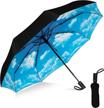 rain mate compact travel umbrella reinforced logo