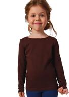 👧 adorable petite amelia little girls long sleeve bow top: chic & comfortable fashion for your little princess logo