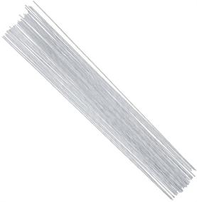 img 2 attached to 🌸 DECORA 18 Gauge White Floral Stem Wire 16 inch,50/Package - Enhance Your Floral Arrangements with Sturdy and Flexible Crafting Wires