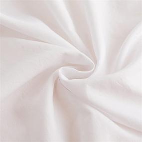 img 1 attached to 🛏️ FRSLAN White Duvet Cover Set Twin - Premium 2-Piece Kids' Duvet Cover with Zipper Closure: Luxury Hotel Quality Comforter Cover for Warmth