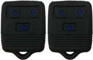 🔑 2pcs coolbestda smart silicone key fob cover case for ford f150 f250 f350 explorer ranger escape expedition - keyless entry protector jacket holder logo