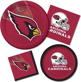 img 1 attached to 🏈 Officially Licensed NFL Arizona Cardinals Dessert Paper Plates - 96-Count by Creative Converting