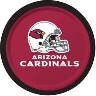 🏈 officially licensed nfl arizona cardinals dessert paper plates - 96-count by creative converting logo