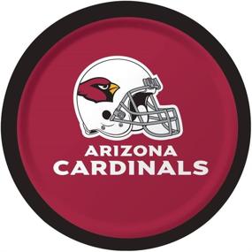 img 2 attached to 🏈 Officially Licensed NFL Arizona Cardinals Dessert Paper Plates - 96-Count by Creative Converting