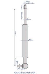 img 3 attached to Bansbach Easylift K0A3KK2 200 617 270N K Locking Spring