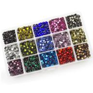 summer-ray ss20 5mm assorted color 🌈 hot fix rhinestones set with storage box logo