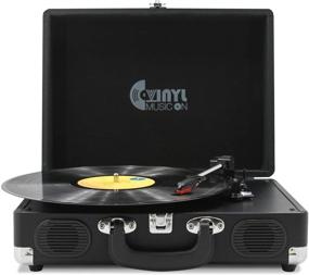 img 3 attached to 🎶 Groove to Nostalgia: VInYL MUSIC ON Retro Style Record Player with Built-in Speakers and Classic Suitcase Design, Perfect for 33,45,78 RPM Vinyl Records