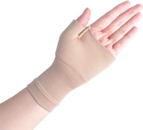 img 4 attached to 🖐️ Wrist & Thumb Support Sleeve: Compression Arthritis Gloves for Carpal Tunnel, Wrist Pain & Fatigue