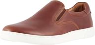 vionic brody leather slip sneaker men's shoes in loafers & slip-ons logo