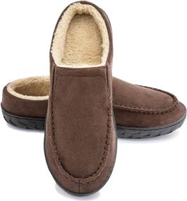 img 4 attached to Auzons Moccasin Slippers Adjustable Outdoor