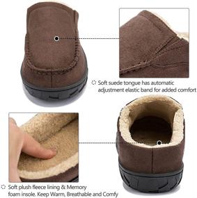 img 2 attached to Auzons Moccasin Slippers Adjustable Outdoor