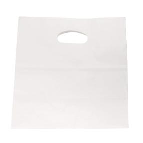 img 1 attached to 🛍️ PTP BAGS White 11x6x11 Die Cut Tote Bags [500-Pack] - Kraft Paper Gift and Food Service Bags